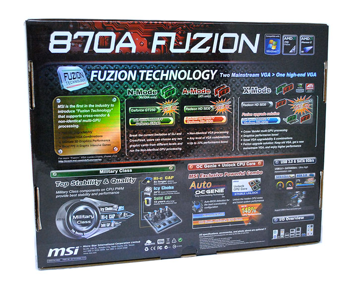 3 MSI 870A Fuzion  Review  Cool......