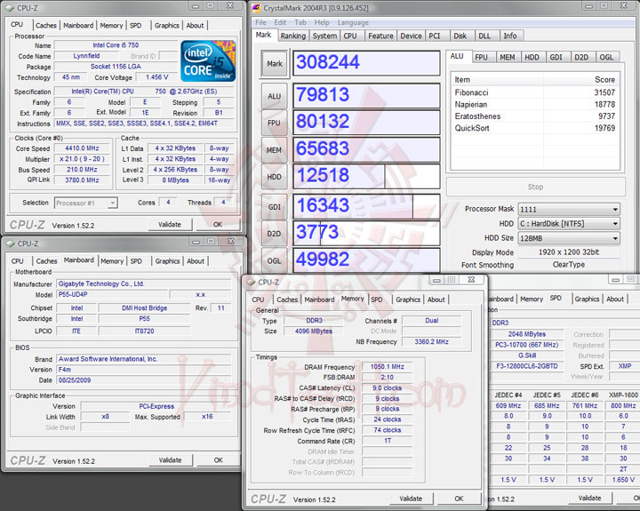 crystalmark 4400 ทดสอบจริง GIGABYTE P55 UD4P