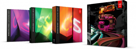 cs5 family boxshot 3in png with shadow อะโดบี เผยโฉมผลิตภัณฑ์ใหม่ ชุด Creative Suite 5