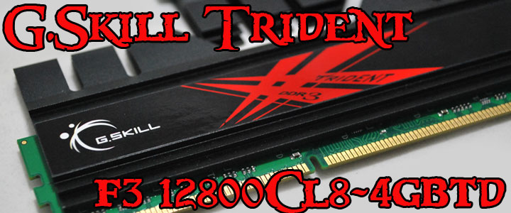 gskill trident G.SKILL Trident F3 12800CL8D 4GBTD Review