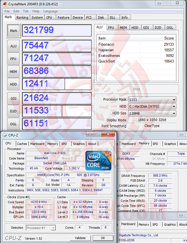 ex58ud3r crystalmark GIGABYTE EX58 UD3R