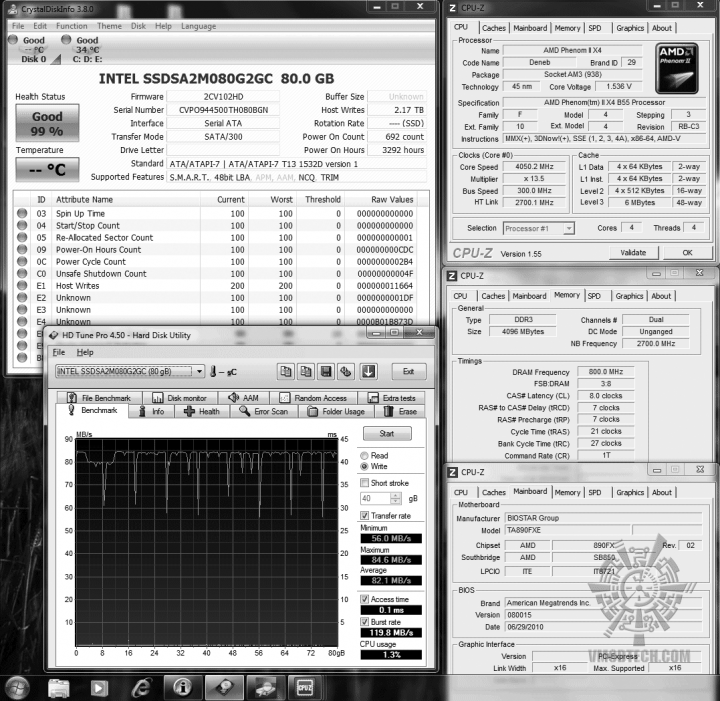 24 ssd intel hdtune write 821 02 720x701 OCZ Vertex2 SSD SATAII 120GB