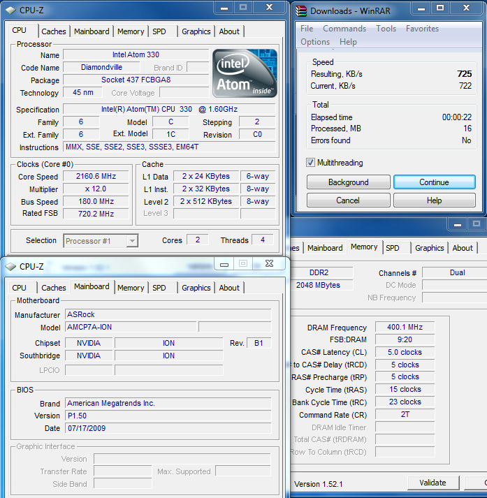 winrar3 Review : ASRock ION330 พลัง Atom Dualcore + nVidia ION
