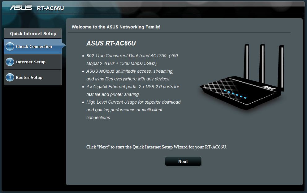  Review : Asus RT AC66U Dual band Gigabit Router