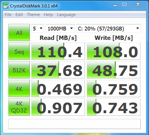 disk Review : Asus N56VM 