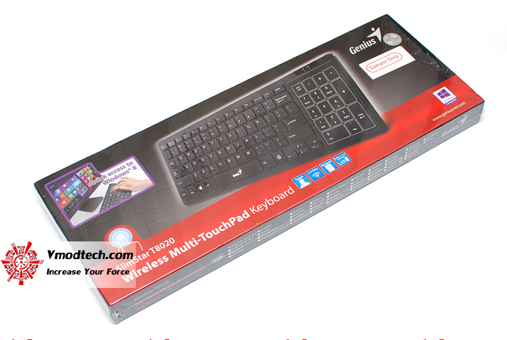 1 Review : Genius SlimStar T8020 Wireless Multi Touchpad keyboard