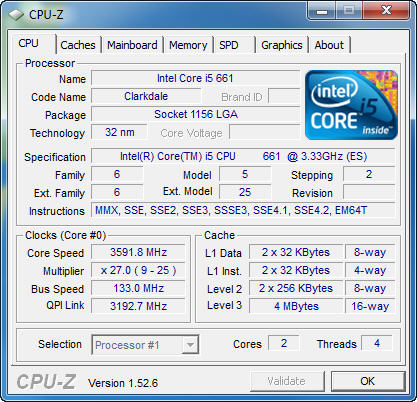 cpuz1 New Intel Core i5 Westmere CPU integrated graphics platform