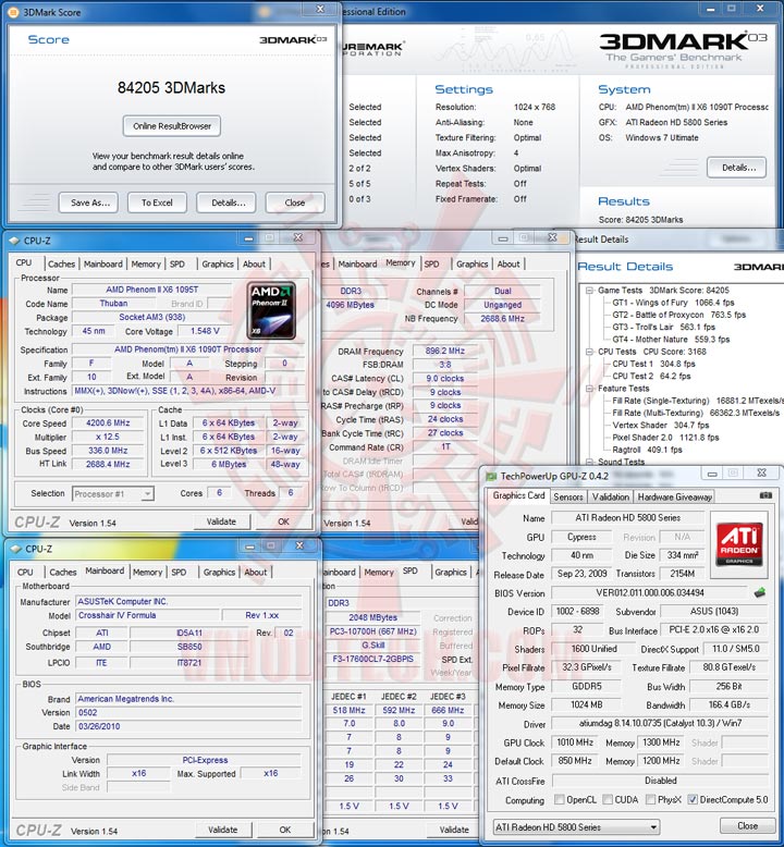 03 AMD Phenom II X6 1090T Black Edition Overclock Results