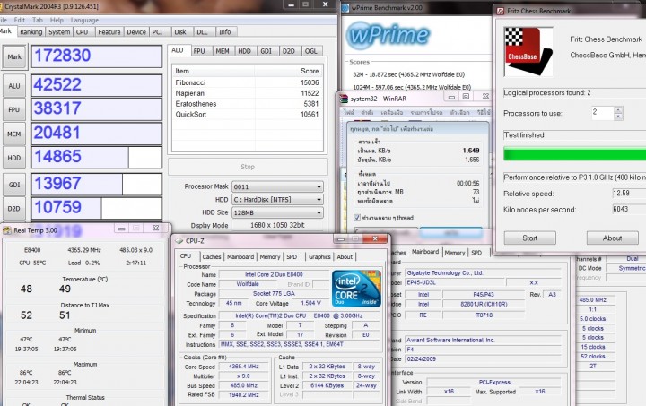 multi results 720x453 GIGABYTE EP45 UD3L Review