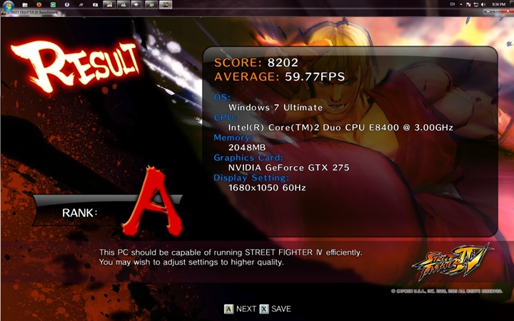 streetfighter result 1 GIGABYTE EP45 UD3L Review