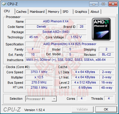 cpuz2 AMD Athlon II X3 425 Unlocks Core & L3 Cache Review