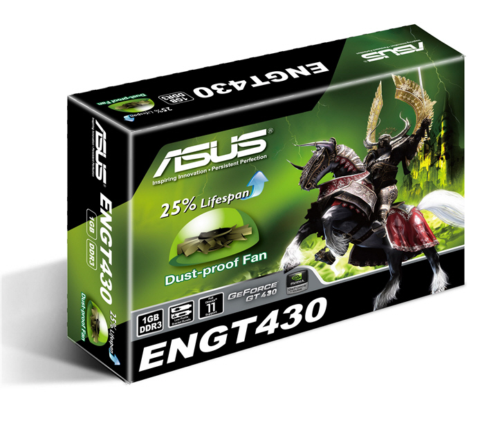 asus engt430 di 1gd3lp box อัสซุส เสนอกราฟิกการ์ดขนาดเล็กรุ่น ENGT430 เพื่อการใช้งานระบบโฮมเธียเตอร์พีซี และบลูเรย์ 3 มิติโดยเฉพาะ