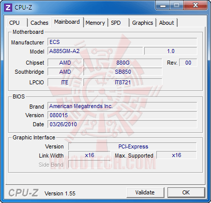 c3 ECS A885GM A2 AM3 Motherboard Review