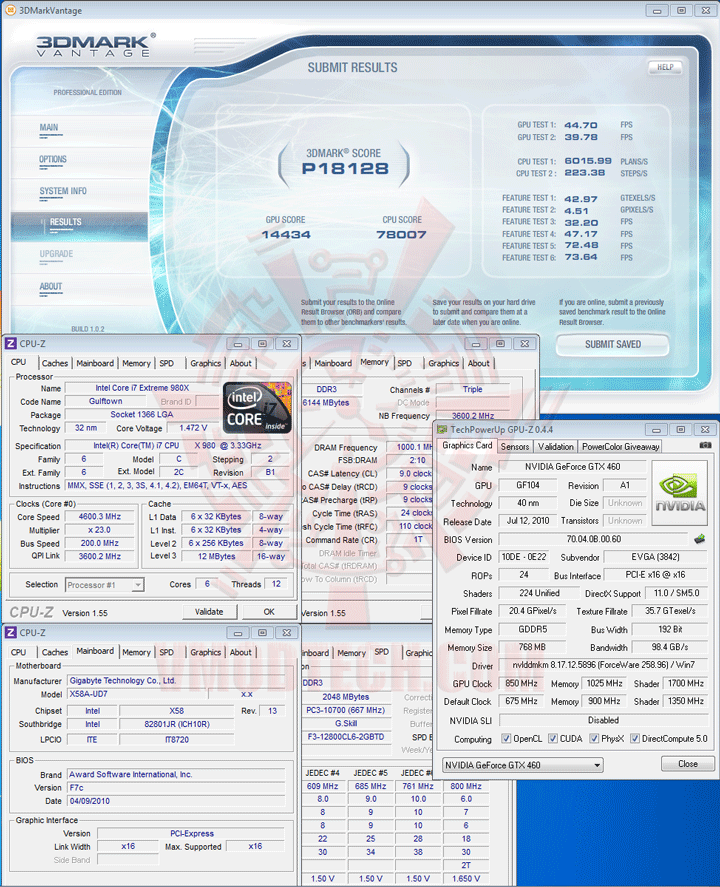 07p oc EVGA GeForce GTX 460 768MB GDDR5 Review