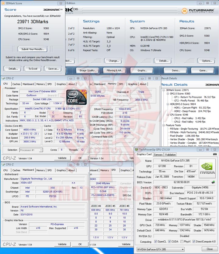 06 oc GIGABYTE GTX 285 1GB DDR3 Review