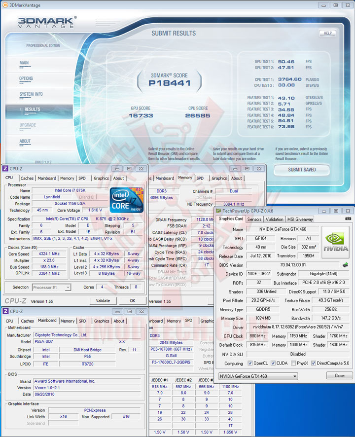 07np oc GIGABYTE GTX 460 Super Overclock 1GB GDDR5 Review