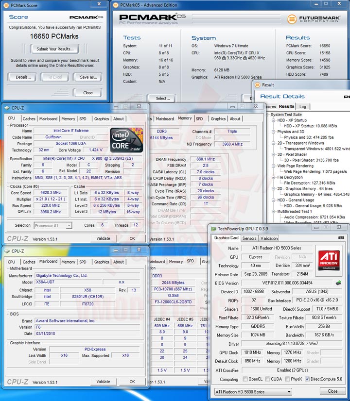 pcm05 Intel® Core™ i7 980X Extreme Edition Gulftown OC Report