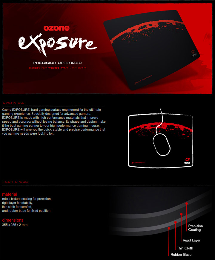 exspec OZONE RADON 5K Laser Gaming Mouse & OZONE EXPOSURE Mousepad Review