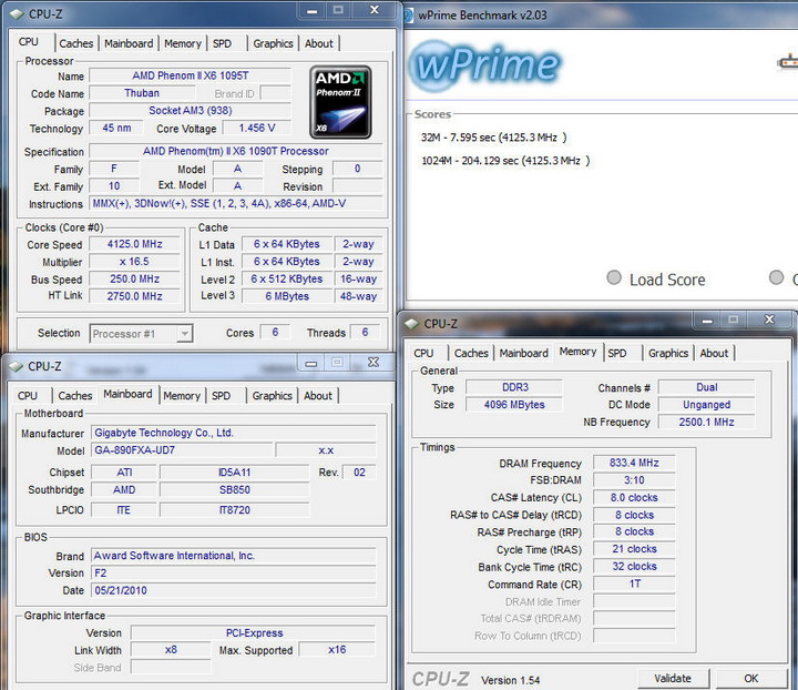 wprime13 Gigabyte GA 890FXA UD7