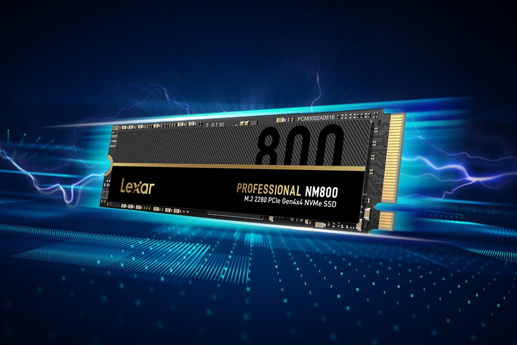 nm800 Lexar เปิดตัวอุปกรณ์เก็บข้อมูลระดับมืออาชีพ Lexar Professional NM800 M.2 2280 PCIe Gen4x4 NVMe SSD